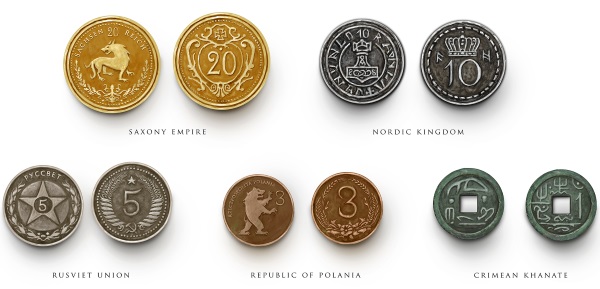 Scythe - Pieces de monnaie