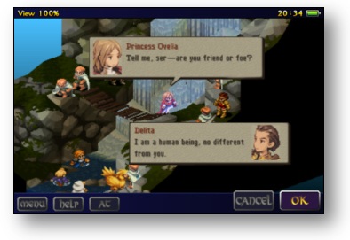 Final Fantasy Tactics iPhone -Ovelia et Delita